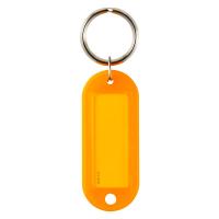 コクヨ キーホルダー型名札 オレンジ 10個パック ナフー ナフ-210YRX10 1セット(50個:10個入×5パック)