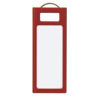 コクヨ キーホルダー名札＜KEYSYS＞ 赤 4本入 ナフ ナフ-S230R 1セット(20個:4個入×5パック)
