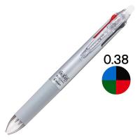 フリクションボール4　0.38mm　グラデーションシルバー軸　銀　消せる4色ボールペン　LKFB-80UF-GRS　パイロット