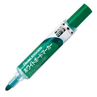 ぺんてる ホワイトボードマーカーノックル 中字丸芯 緑 EMWLM-D 1本