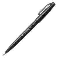 ぺんてる 筆タッチサインペン　ブラック SES15C-A 1セット（10本）