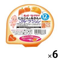 【12ヵ月頃から】キユーピーベビーデザート　フルーツジュレ にんじんとみかんのジュレ 6個 ベビーフード　離乳食
