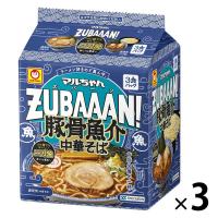 （セール）東洋水産 マルちゃんZUBAAAN！（ズバーン） 豚骨魚介中華そば 1セット（9食：3食入×3袋）