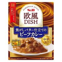 エスビー食品 欧風DISH 焦がしバター仕立てのビーフカレー 中辛 1人前・170g 1個 レンジ対応