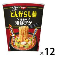 日清食品 日清のとんがらし麺 うま辛海鮮チゲ 1セット（12個）