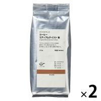 【コーヒー粉】無印良品 オリジナルブレンド コーヒー ミディアムテイスト 粉 200g 1セット（1袋×2） 良品計画