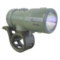 【アウトレット】充電式 LEDライト 自転車ハンドル用 防水保護等級 IPX5 マットカーキ Hapyson（ハピソン） YB-100-MG 1個
