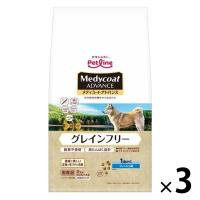 メディコートアドバンス グレインフリー 1歳から フィッシュ味 国産 2kg（500g×4袋入）3袋 ペットライン ドッグフード