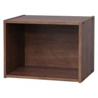 アイリスオーヤマ 棚 本棚 カラーボックス 1段 収納ボックス 幅415×奥行290×高さ305mm ブラウン CX-1