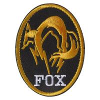 ベルクロワッペン FOX HOUND 楕円型 金 パッチ | オナモミズハウス