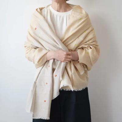 hatsutoki フリンジ ストール 大判 無地 ストール ピンク レディース ハツトキ【中古】6-0306G◎ ストール 大判 レディース マフラー 父の日 2026 柄 フリンジ カシミヤ