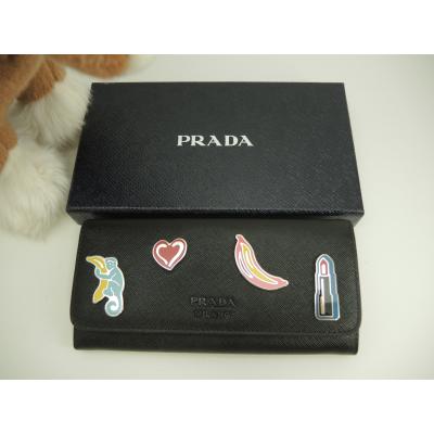 PRADA プラダ サフィアーノレザー 長財布 バナナ柄 PRADA プラダ サフィアーノレザー 長財布 バナナ柄 - メルカリ