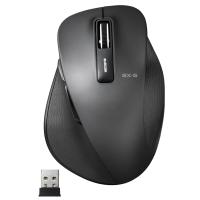 エレコム マウス ワイヤレス (レシーバー付属) Lサイズ 5ボタン (戻る・進むボタン搭載) BlueLED 握りの極み ブラック M-XGL10D | はいじストア