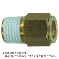 チヨダ 冷却水配管用タッチコネクターフジVタイプメイルコネクター(金属) 8mm・R1/4 ( 8-02M-V ) 千代田通商(株) | 配管材料プロトキワ