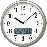 SEIKO 電波掛時計 "" (温度湿度表示付き) ( KX244S ) セイコータイムクリエーション(株) | 配管材料プロトキワ