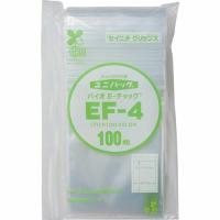 セイニチ 「ユニパック」バイオEチャック規格品(チャック付ポリエチレン袋) EF-4 170×120×0.04 ( EF-4-100 ) (株)生産日本社 | 配管材料プロトキワ