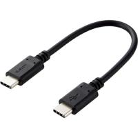 エレコム スマホ・タブレット用USBケーブル USB(C-C) Power Delivery対応 0.1m ブラック  ( MPA-CC01PNBK ) | 配管材料プロトキワ