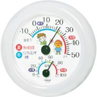 クレセル インフルエンザ・熱中症対策 温湿度計  ( TR-103W ) | 配管材料プロトキワ