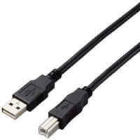 エレコム USB2.0ケーブル A-Bタイプ 仕様固定 5m ブラック  ( U2C-AB50BK/ID ) | 配管材料プロトキワ