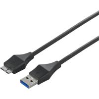 バッファロー USB3.0 A to microB スリムケーブル 0.5m ブラック  ( BSUAMBSU305BK ) (株)バッファロー | 配管材料プロトキワ