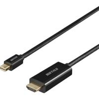 バッファロー miniDP-HDMI 変換ケーブル 2m ブラック ( BMDPHD20BK ) | 配管材料プロトキワ