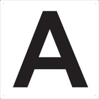 TRUSCO 表示板 アルファベット「A」 420X420 ( TAEH-A ) トラスコ中山(株) | 配管材料プロトキワ