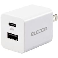 エレコム AC充電器 USB PD準拠 20W USB-C1ポート USB-A1ポート ホワイト ( MPA-ACCP36WH ) | 配管材料プロトキワ