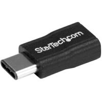 スターテック USB Micro-B - Type-C変換アダプター/USB 2.0/480Mbps/オス-メス/ブラック ( USB2CUBADP ) | 配管材料プロトキワ