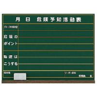 ユニット 危険予知活動表黒板(小)木製 ( 320-05 ) | 配管材料プロトキワ