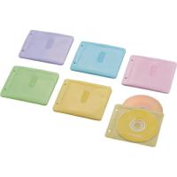 エレコム CD・DVD不織布ケース 2穴タイプ 60枚収納/両面 5色アソート  ( CCD-NBWB60ASO ) | 配管材料プロトキワ