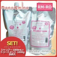 ニューウェイジャパン ナノアミノ ローズシャボン シャンプー RM-RO 1000mL + トリートメント RM-RO 1000g 詰め替え セット 母の日 | ヘアケアcafe〜ルベル・フィヨーレ