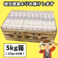 半田そうめん (手のべ) 5kg（125g×40束） 竹田製麺 ギフト包装可 徳島より発送 手延べ 素麺 にゅうめん 送料無料（北海道・東北・沖縄除く）