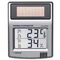 佐藤計量器 PC-5200TRH ソーラーデジタル温湿度計 No.1050-10 SATO | はかろうネット