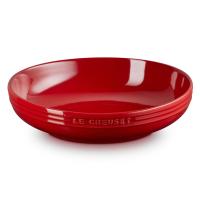 【レジェ・ラウンド・ディッシュ 20cm チェリーレッド】LECREUSET / ルクルーゼ　お皿　食器皿　おしゃれ　北欧　レジェ　プレゼント　ポイント10倍　送料無料 | Qutia