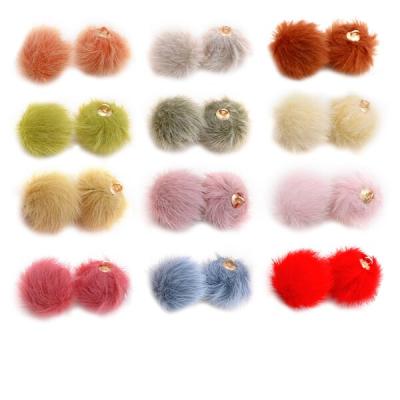 資材》ハンドメイド パーツ ふわふわ ミンク ファー パステル