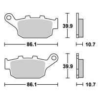 400X/ABS（13年） ストリート（セラミック）ブレーキパッド リア用 614HF SBS（エスビーエス） | バイク メンテ館2号店