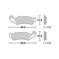 NX125（88年〜） ストリート（セラミック）ブレーキパッド フロント用 603HF SBS（エスビーエス） | バイク メンテ館