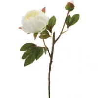 造花 YDM ボタンX2　ホワイト FA6672-W 芍薬 牡丹 造花 花材「さ行」 シャクヤク ボタン ピオニー | はなどんやアソシエ