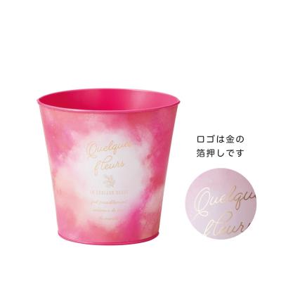 GREENHOUSE ロングオーロラブリキ ラウンドL 4850-B-PP 花器 花瓶