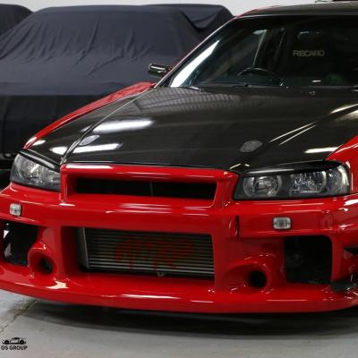 R34 スカイライン アイライン カーボンのおすすめ人気商品一覧 通販