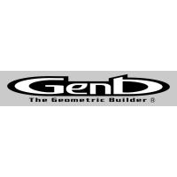 Genb(玄武) 『Genb』 ステッカー ［360ミリ Black×White］ 品番：ST360GBK | ななこ屋