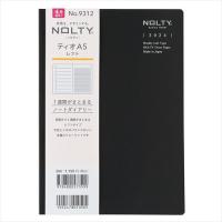 【2024年4月始まり】　日本能率協会　NOLTY　ティオ（TiO）　レフト　A5　ウィークリー　レフト　9312　ブラック　月曜始まり│手帳・ダイア | ハンズYahoo!ショッピング店