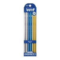 トンボ鉛筆（Tombow）　イッポ（ippo!）　かきかたえんぴつ　2B　KB−KUA01−2B　メタリック ハンズ | ハンズYahoo!ショッピング店