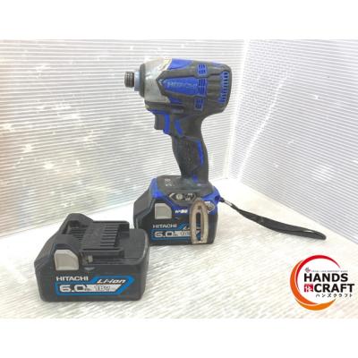 中古品】日立 インパクトドライバー 18V WH18DBAL2 ケース・バッテリー