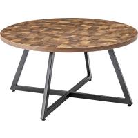 ラウンドテーブル L メラミン化粧繊維板 スチール(粉体塗装)  ミックス PT-336MIX | ハンディハウス