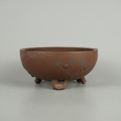 落款有り　盆栽鉢　丸 陶翠 盆栽鉢 丸鉢 落款 現品 新品 : はニわ株式会社 Yahoo