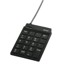 BUFFALO [BSTKH08BK] スリムテンキーボード USB2.0ハブ(2ポート)/Tabキー付き ブラック | TT-Mall