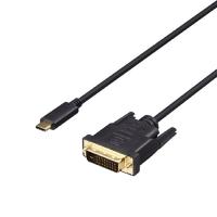 バッファロー [BDCDV20BK] ディスプレイ変換ケーブル USB Type-C-DVI 2m ブラック | TT-Mall