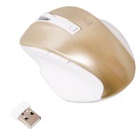 ナカバヤシ [MUS-RKF119GL] 2.4GHz ワイヤレスマウス 5ボタン BlueLED Sサイズ ゴールド | TT-Mall