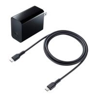 サンワサプライ [ACA-PD80BK] USB PD対応AC充電器(PD45W・TypeCケーブル付き) | TT-Mall